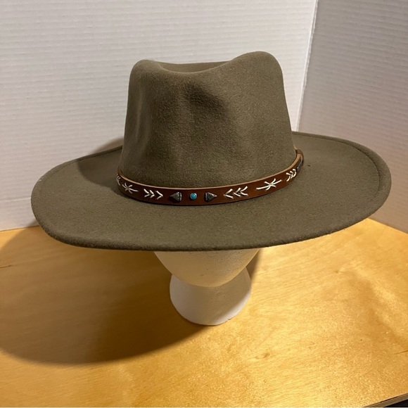 Stetson Men's M Santa Fe Crushable 100% Wool Hat Brown - Picture 3 of 12